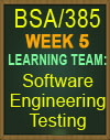 BSA/385 Software Engineering Testing